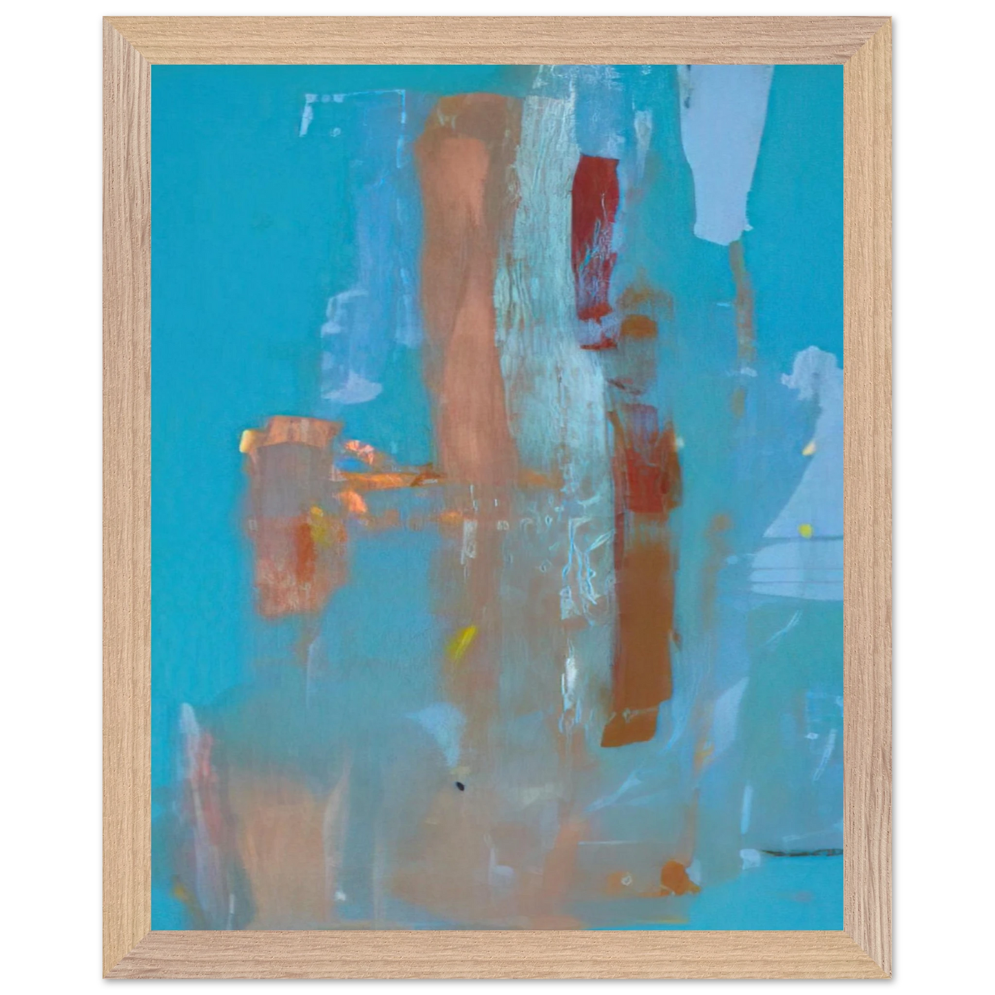 Helen Frankenthaler - In on Blue - 1976 Wall art - 30x40 cm / 12x16 inches - Fine Art Poster-canvas - -