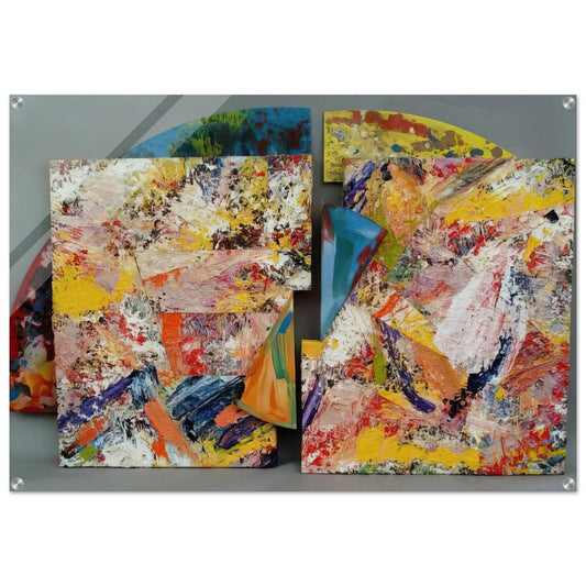 Pearlie - Sam Gilliam Acrylic Print - 70x100 cm / 28x40″ inches | Sam Gilliam Wall Art | Sam Gilliam Prints