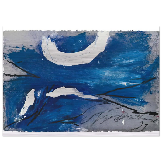 GG-10 - 1991 - Emil Schumacher Brushed Aluminum Print - 70x100 cm / 28x40 inches | Emil Schumacher Aluminum Print | Emil Schumacher Prints