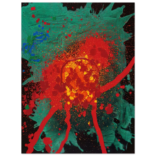 John Hoyland - Blood Feud - 28.8.07 - 2007  75x100 cm / 30x40inches Fine Art Poster