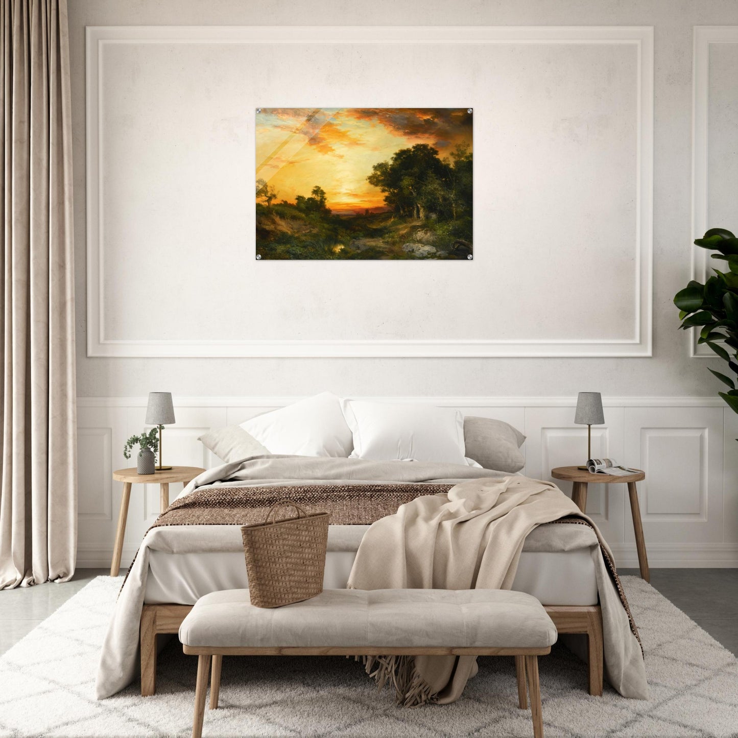 Sunset, Amagansett - Thomas Moran Acrylic Print - 70x100 cm / 28x40″ inches