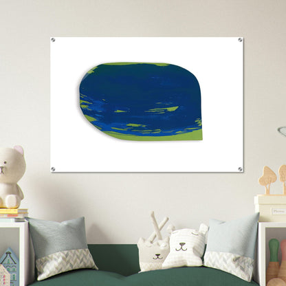 Blau auf Grün - 1965 - Blinky Palermo Acrylic Print - 70x100 cm / 28x40″ inches