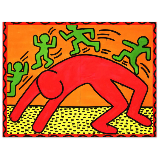 Keith Haring - UNTITLED 1982 2  75x100 cm / 30x40inches Fine Art Poster