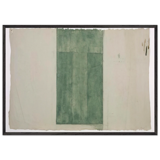 I - 1986 - Brice Marden 70x100 cm / 28x40 inches Framed Art Print – Black Wooden Frame
