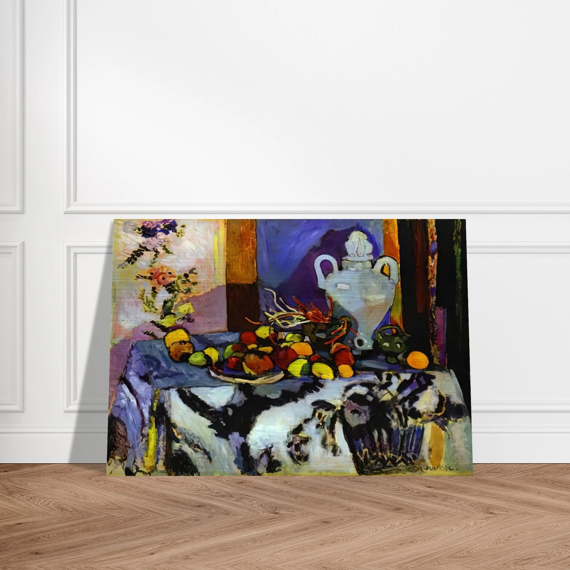 BLUE STILL LIFE - Henri Matisse Brushed Aluminum Print - 70x100 cm / 28x40 inches | Henri Matisse Aluminum Print | Henri Matisse Prints