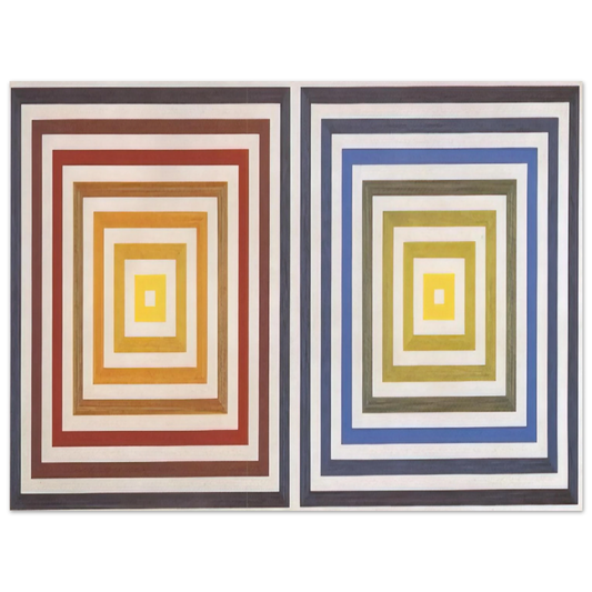 Francois Morellet - From Yellow to Violet - 1956  75x100 cm / 30x40inches Fine Art Poster