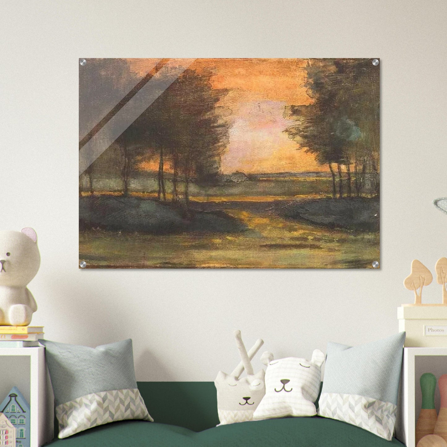 The Landscape in Drenthe - Vincent van Gogh Acrylic Print - 70x100 cm / 28x40″ inches | Vincent van Gogh Wall Art | Vincent van Gogh Prints