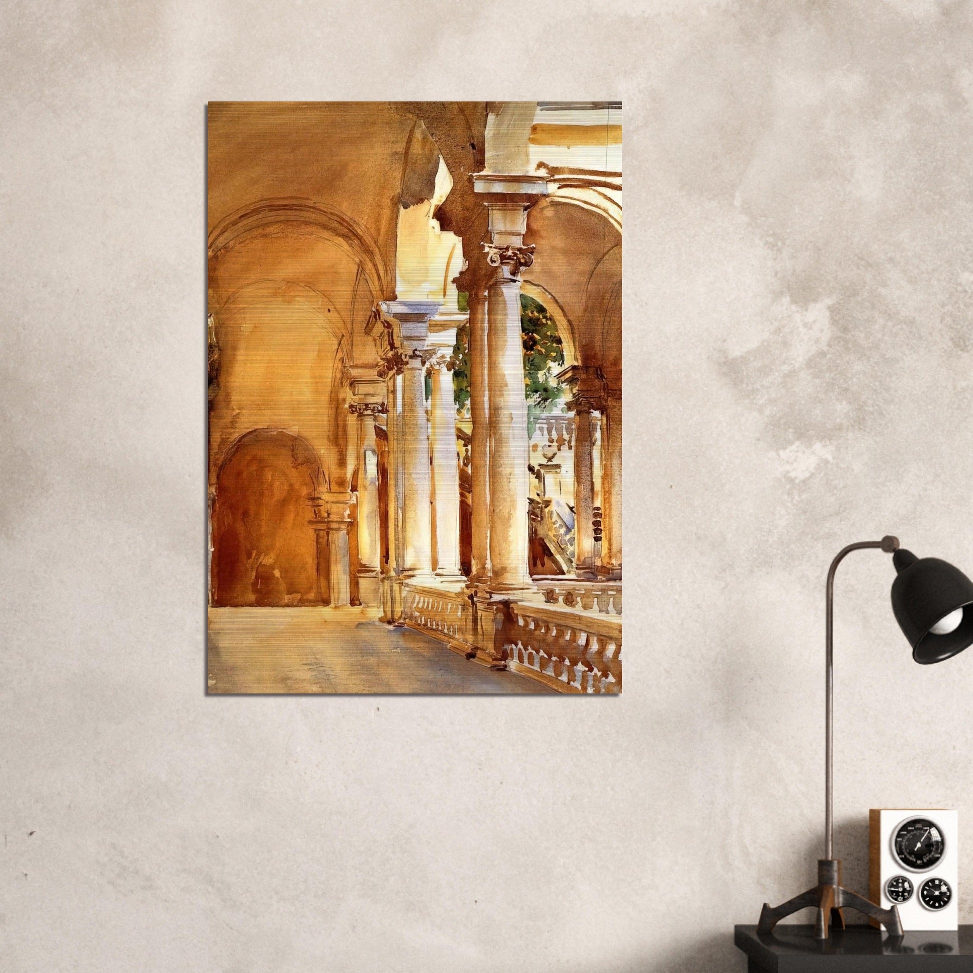 Genoa, the University - John Singer Sargent Brushed Aluminum Print - 70x100 cm / 28x40 inches | John Singer Sargent Aluminum Print | John Singer Sargent Prints