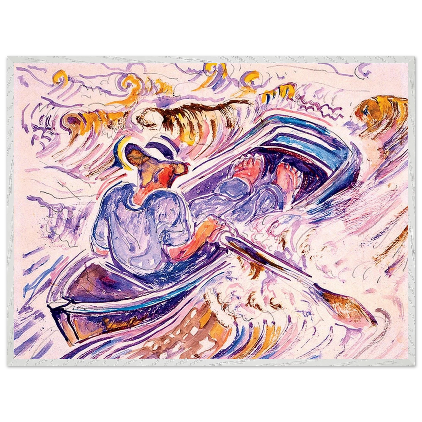 Walter Inglis Anderson - Walter Anderson Wall art - 27x35 cm / 11x14 inches - Premium Wooden Framed Poster With Fine Art Paper-canvas - Wood frame