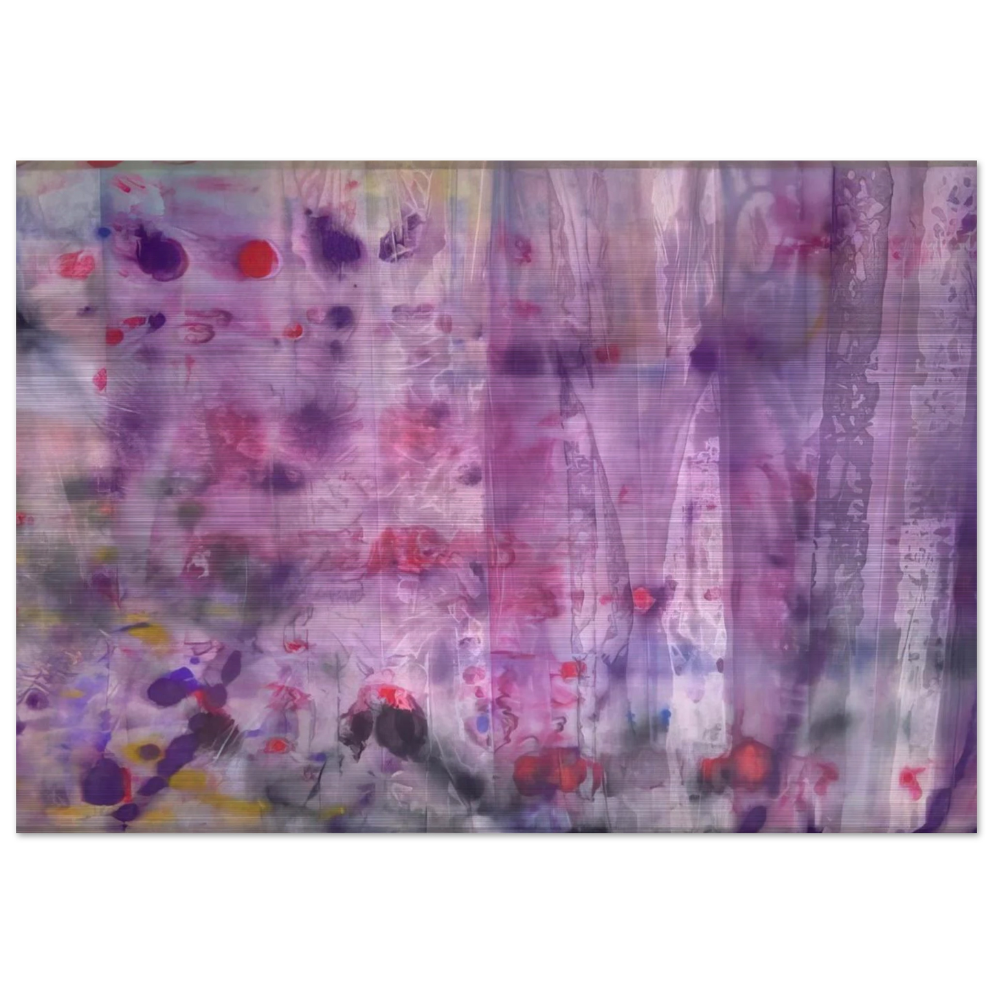 April 4 - Sam Gilliam Brushed Aluminum Print - 70x100 cm / 28x40 inches | Sam Gilliam Aluminum Print | Sam Gilliam Prints