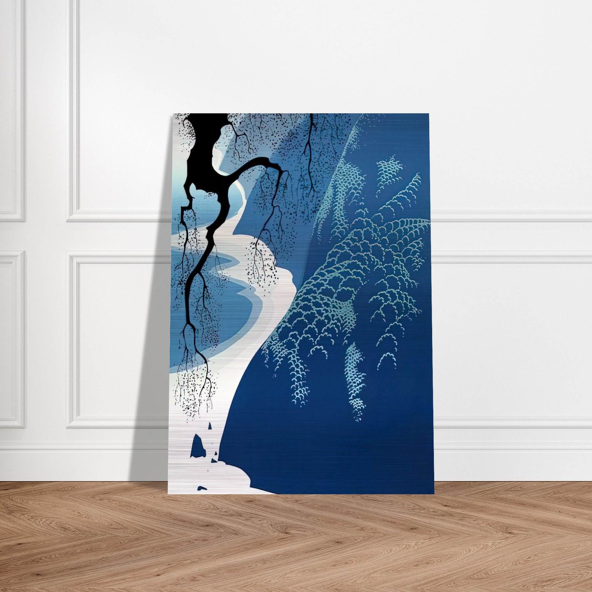 Big Sur and Branch - Eyvind Earle Brushed Aluminum Print - 70x100 cm / 28x40 inches | Eyvind Earle Aluminum Print | Eyvind Earle Prints