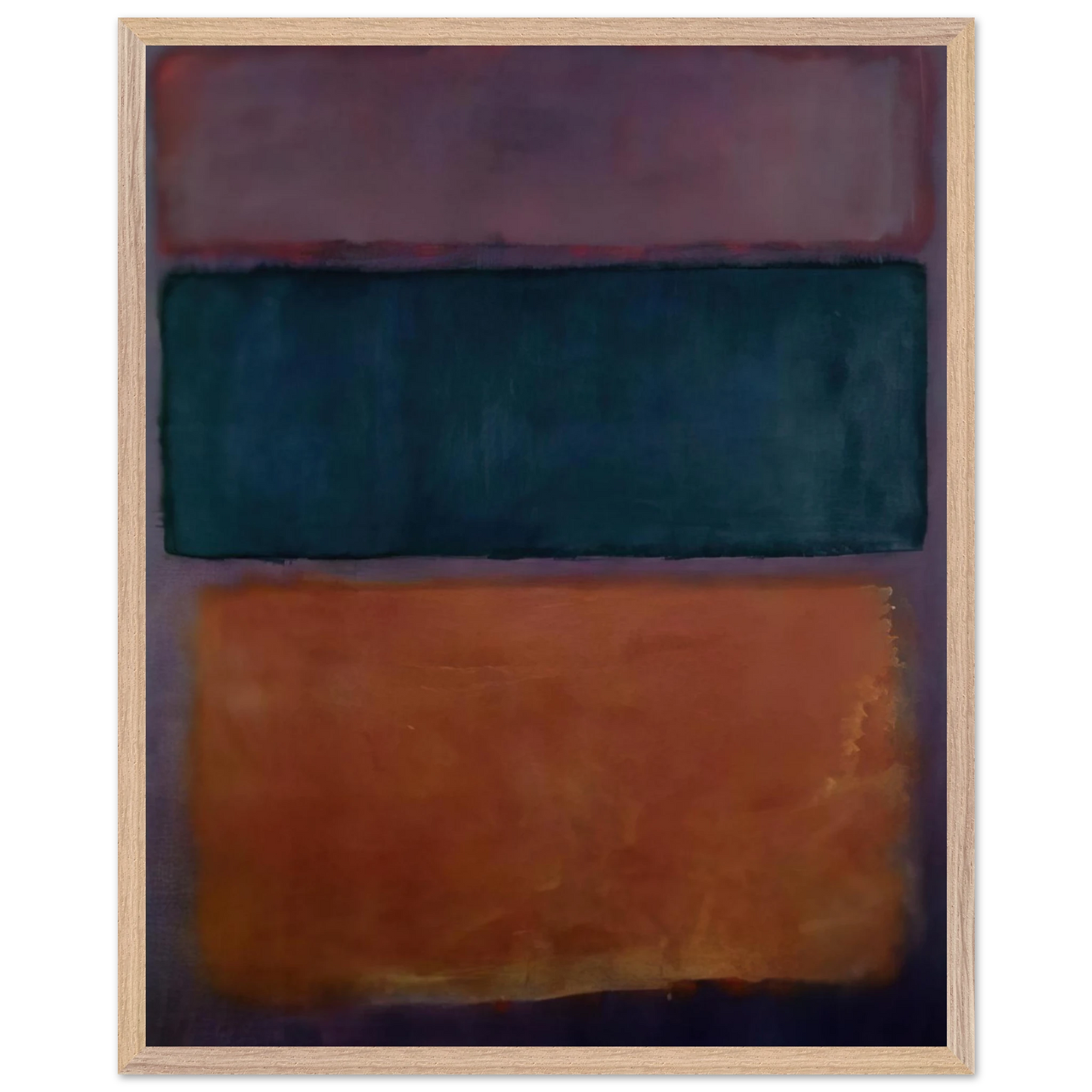 Helen Frankenthaler - Untitled - 1963 Wall art - 70x100 cm / 28x40 inches - Premium Wooden Framed Poster With Fine Art Paper-canvas - Wood frame