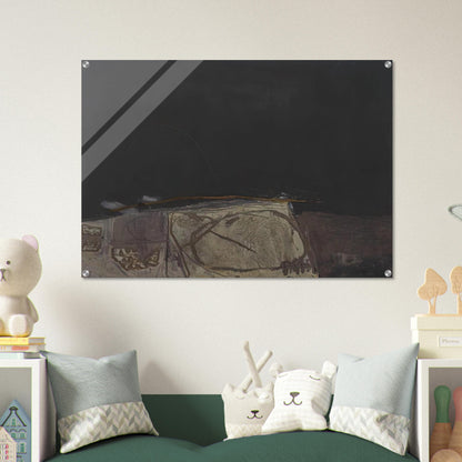 GREY AND GREEN PAINTING 1957 - Antoni Tapies Acrylic Print - 70x100 cm / 28x40″ inches