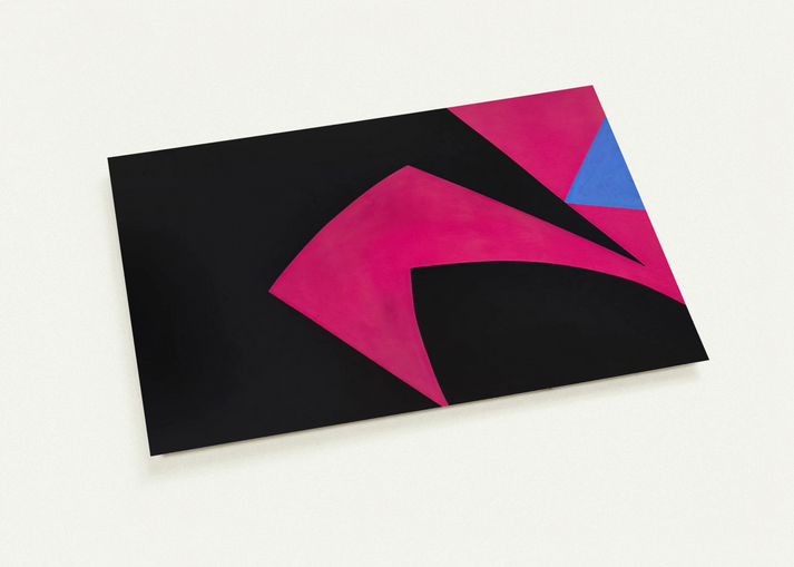 Magical Space Forms Black, Fuchsia - 1951 By Lorser Feitelson Pack of 10 Post Cards | Lorser Feitelson Post Cards | A6 (10.5 x 14.8 cm) - 4.1 x 5.8 inches