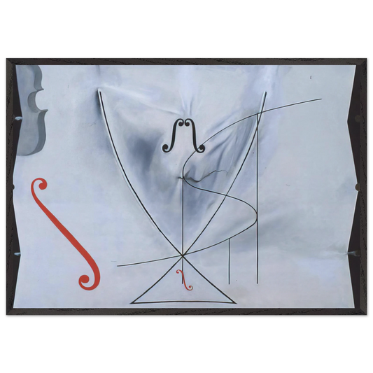 THE SWALLOW S TAIL - Salvador Dali 70x100 cm / 28x40 inches Framed Art Print – Black Wooden Frame