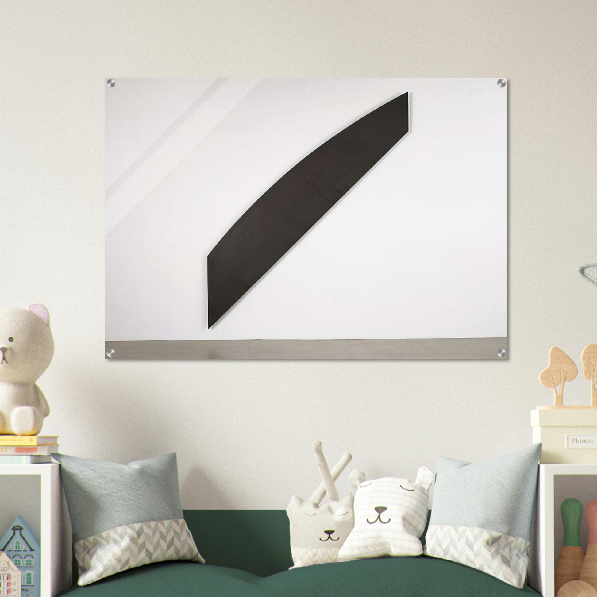 Diagonal with Curve IX - Ellsworth Kelly Acrylic Print - 70x100 cm / 28x40″ inches | Ellsworth Kelly Wall Art | Ellsworth Kelly Prints