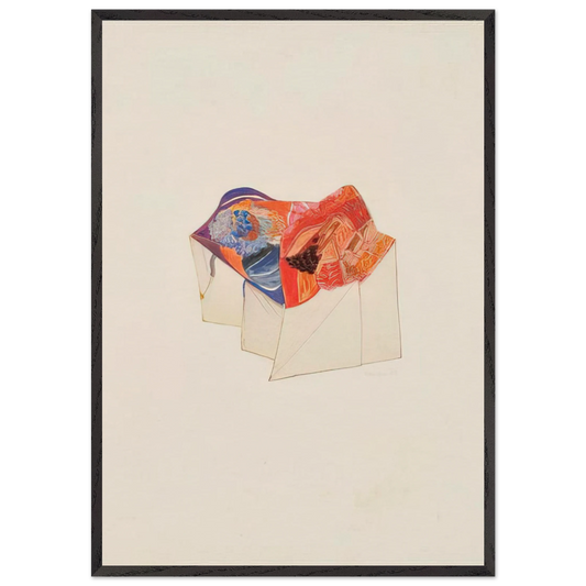 Sem titulo - 1969 - Menez 70x100 cm / 28x40 inches Framed Art Print – Black Wooden Frame