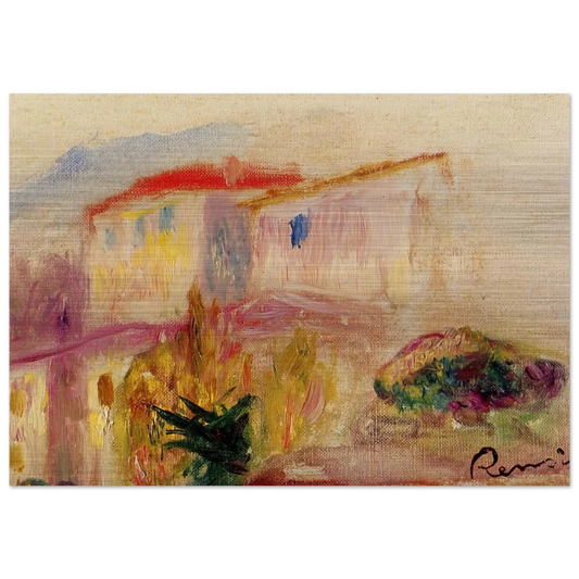 Le Poste at Cagnes study - Pierre-Auguste Renoir Brushed Aluminum Print - 70x100 cm / 28x40 inches | Pierre-Auguste Renoir Aluminum Print | Pierre-Auguste Renoir Prints