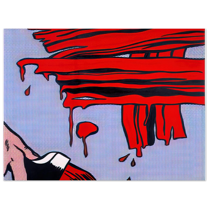 Roy Lichtenstein - BRUSHSTROKES 1965  75x100 cm / 30x40inches Fine Art Poster