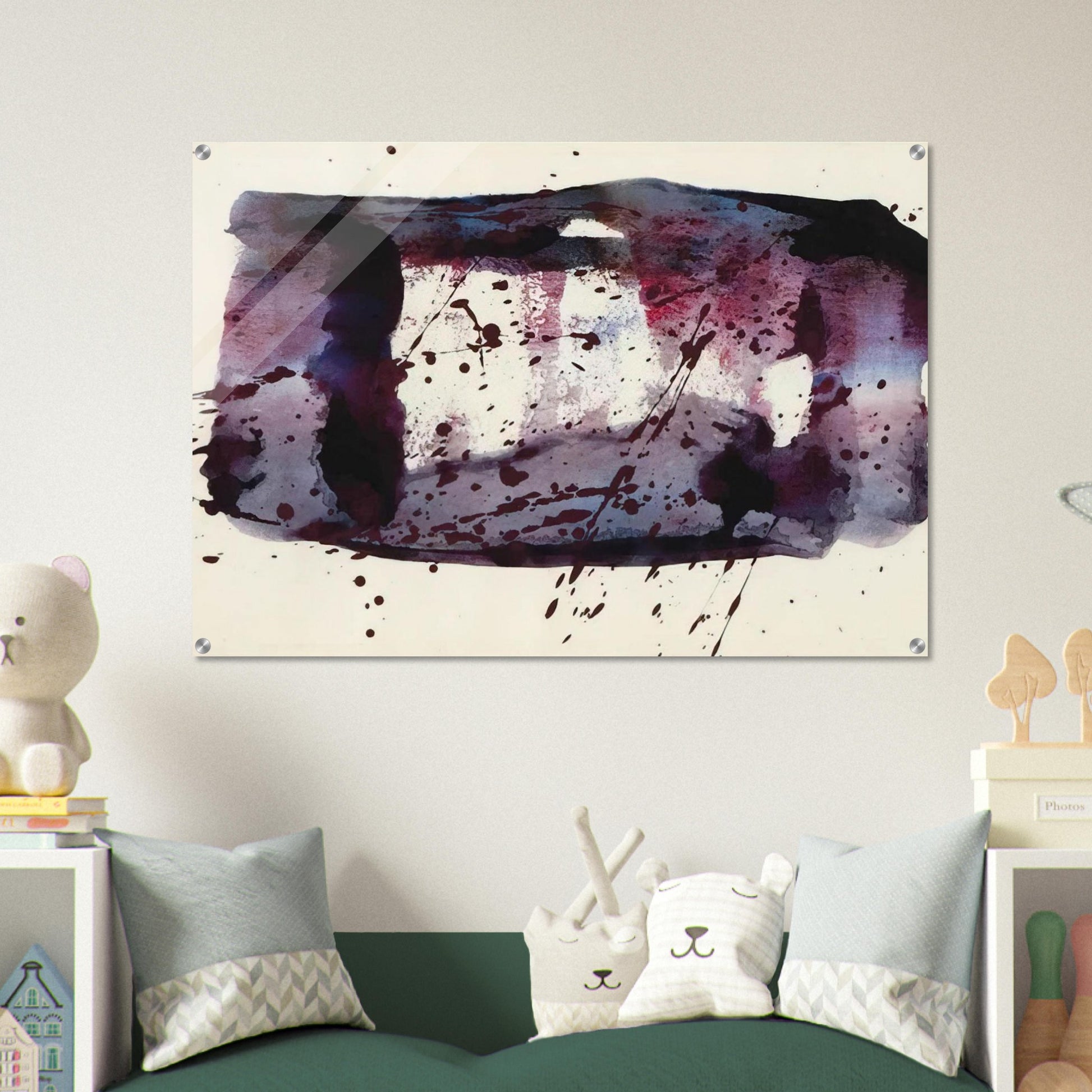 Untitled  SF76-176  - Sam Francis Acrylic Print - 70x100 cm / 28x40″ inches | Sam Francis Wall Art | Sam Francis Prints