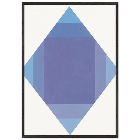 Auflosung von lila - 1972 - Max Bill 70x100 cm / 28x40 inches Framed Art Print – Black Wooden Frame