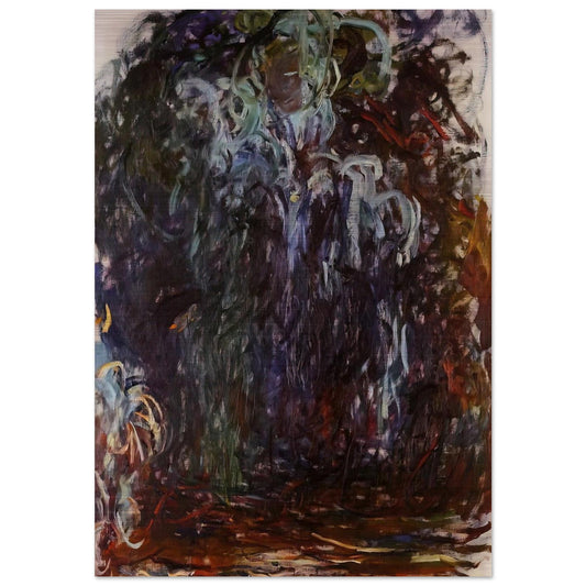 Weeping Willow - claude monet Brushed Aluminum Print - 70x100 cm / 28x40 inches | claude monet Aluminum Print | claude monet Prints