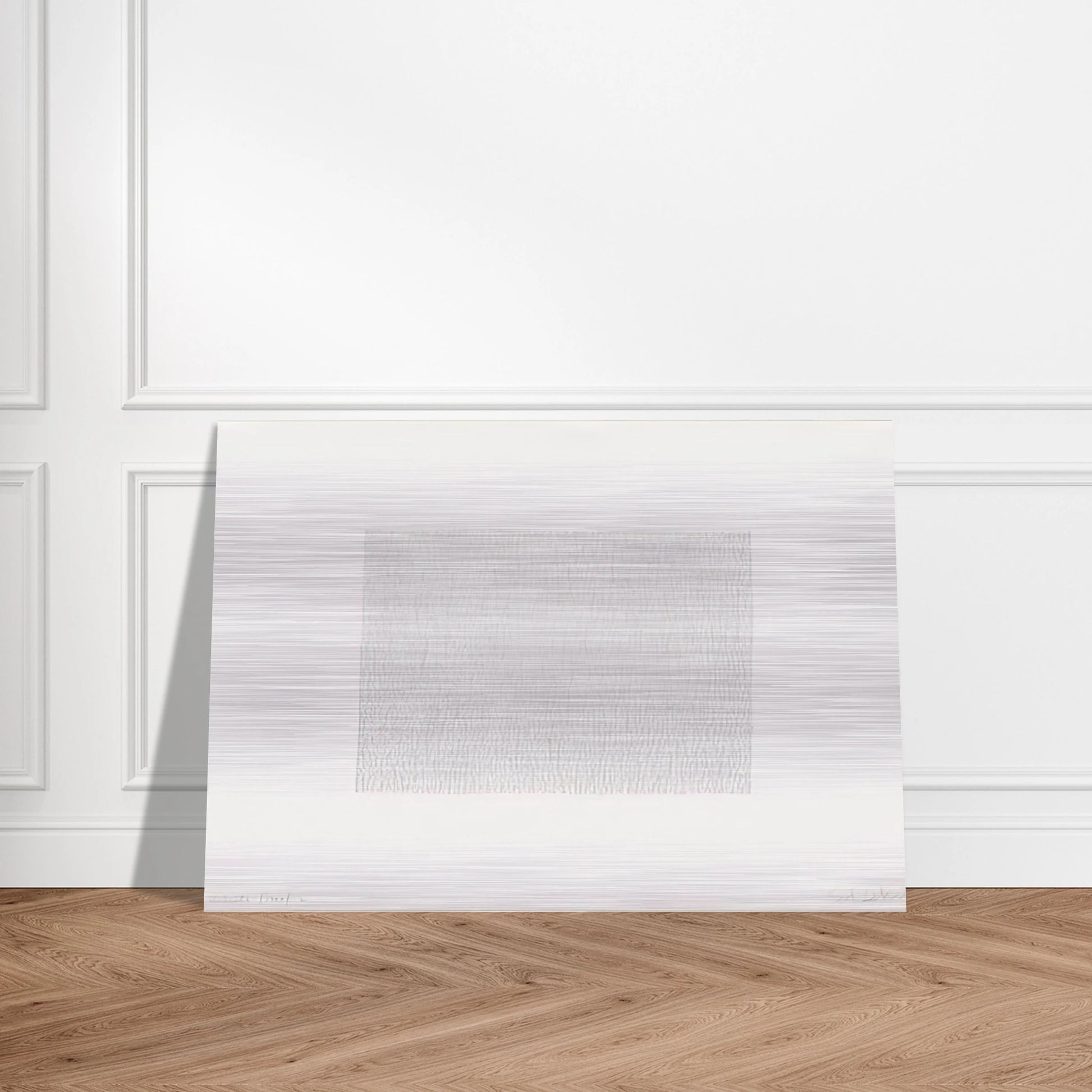 Vertical Lines, Not Touching - Sol LeWitt Brushed Aluminum Print - 70x100 cm / 28x40 inches | Sol LeWitt Aluminum Print | Sol LeWitt Prints