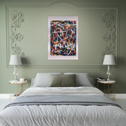 Brushstrokes - Sol LeWitt Brushed Aluminum Print - 70x100 cm / 28x40 inches | Sol LeWitt Aluminum Print | Sol LeWitt Prints