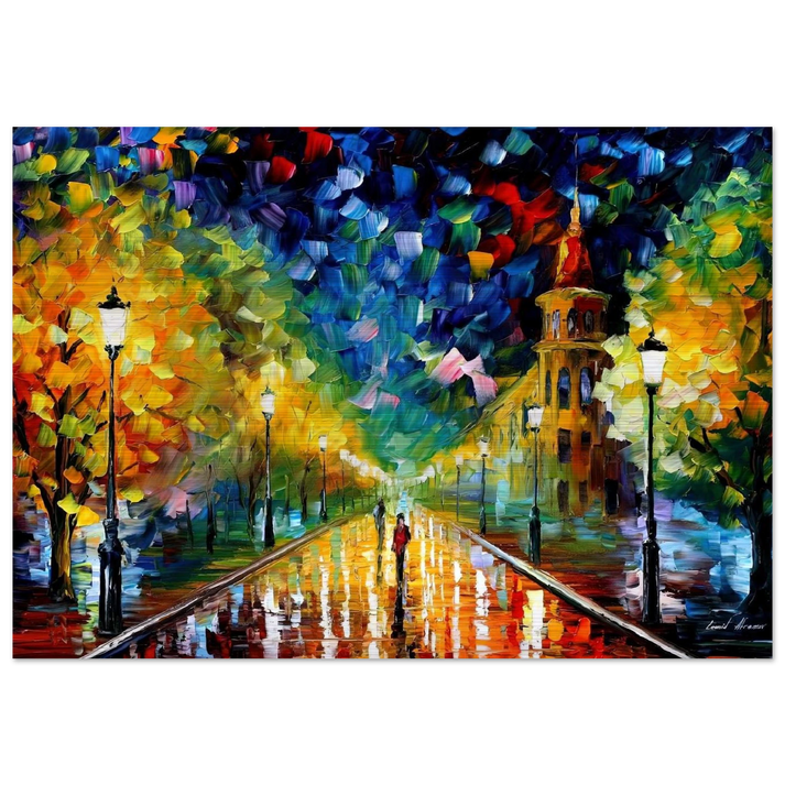 Leonid Afremov - Leonid Afremov Brushed Aluminum Print - 70x100 cm / 28x40 inches | Leonid Afremov Aluminum Print | Leonid Afremov Prints