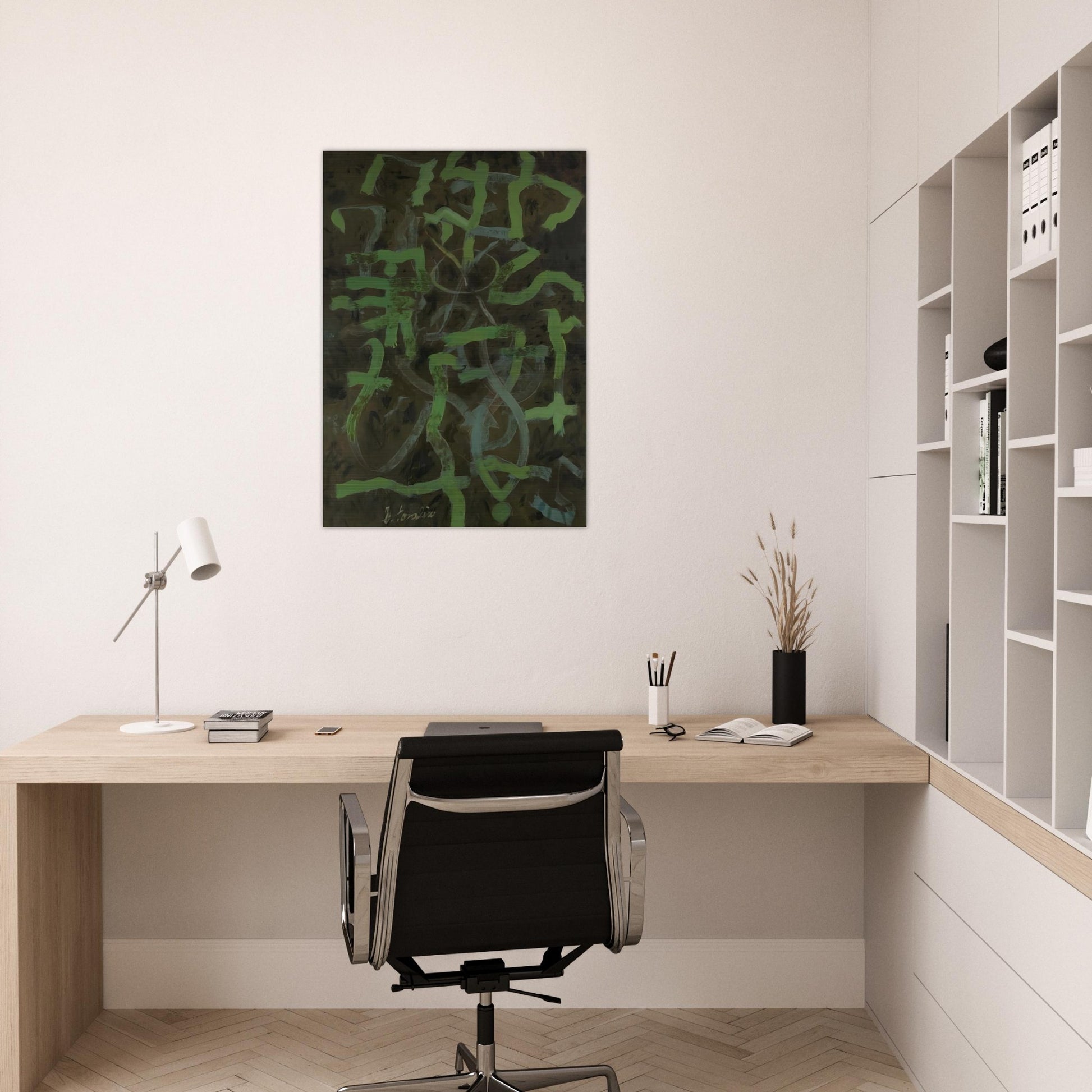 Green - 1948 - Bradley Walker Tomlin Brushed Aluminum Print - 70x100 cm / 28x40 inches | Bradley Walker Tomlin Aluminum Print | Bradley Walker Tomlin Prints