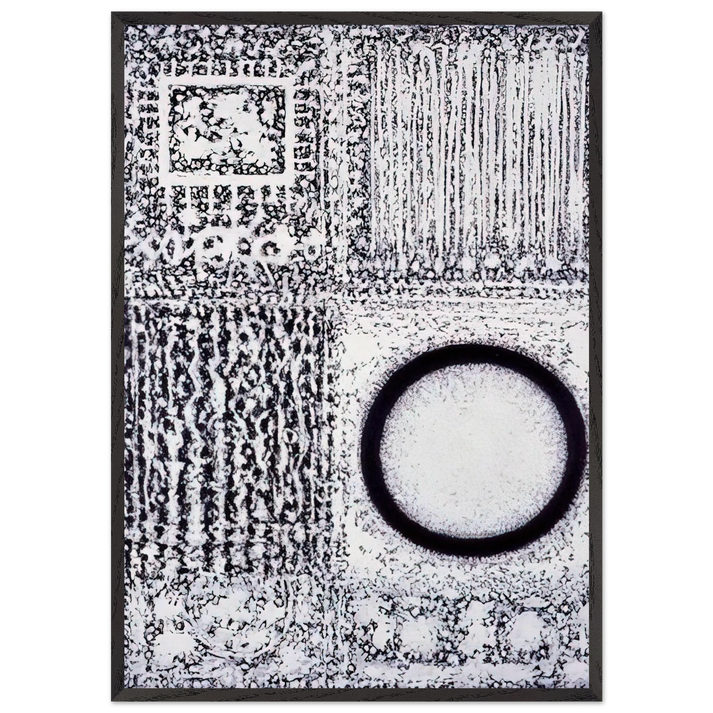 Circle by the Falling Waters - 1980 - Richard Pousette-Dart 70x100 cm / 28x40 inches Framed Art Print – Black Wooden Frame