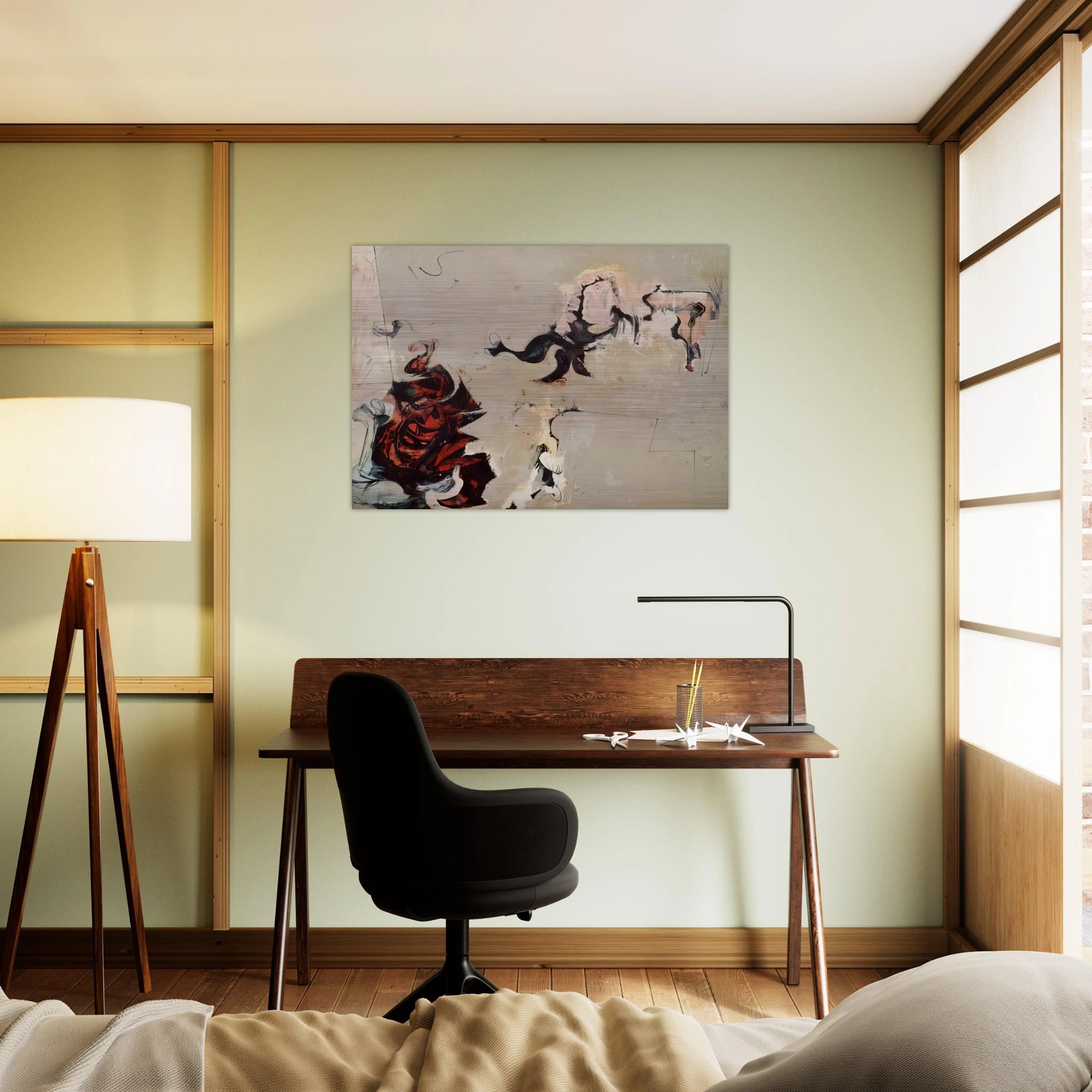 Untitled - 1959 - Hassel Smith Brushed Aluminum Print - 70x100 cm / 28x40 inches | Hassel Smith Aluminum Print | Hassel Smith Prints