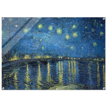 Starry Night Over the Rhone - Vincent van Gogh Acrylic Print - 70x100 cm / 28x40″ inches