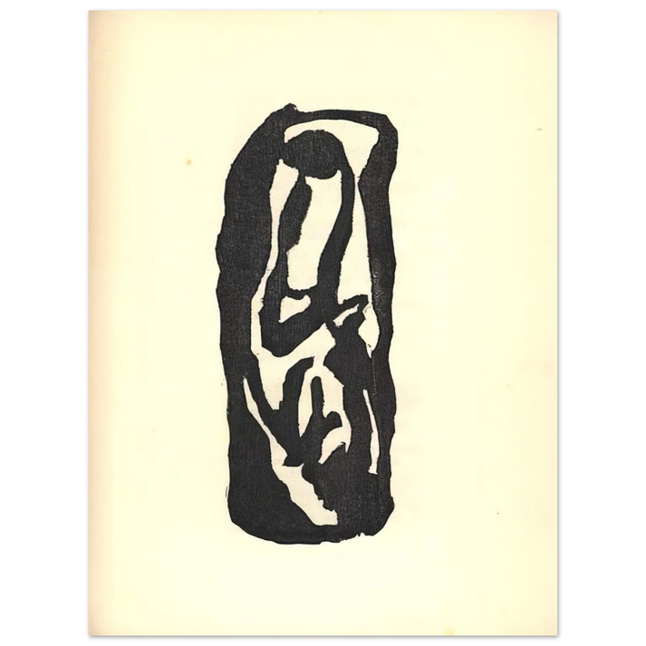Jean Arp - Illustration for Tristan Tzara s Vingt-cinq poÃƒÂ¨mes  75x100 cm / 30x40inches Fine Art Poster