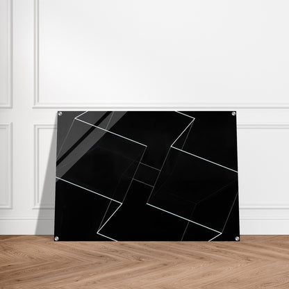 STRUCTURAL CONSTELLATION ALPHA 1954 - Josef Albers Acrylic Print - 70x100 cm / 28x40″ inches