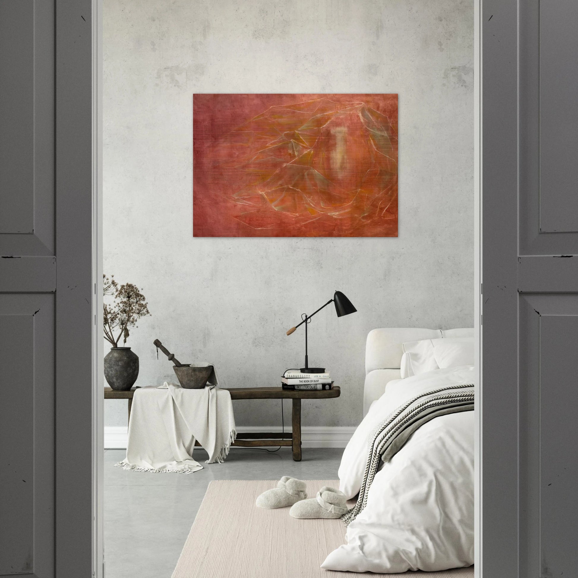 Vessel in a Drift of Diamond Light in the Sky of the Mind - 1944 - Morris Graves Brushed Aluminum Print - 70x100 cm / 28x40 inches | Morris Graves Aluminum Print | Morris Graves Prints