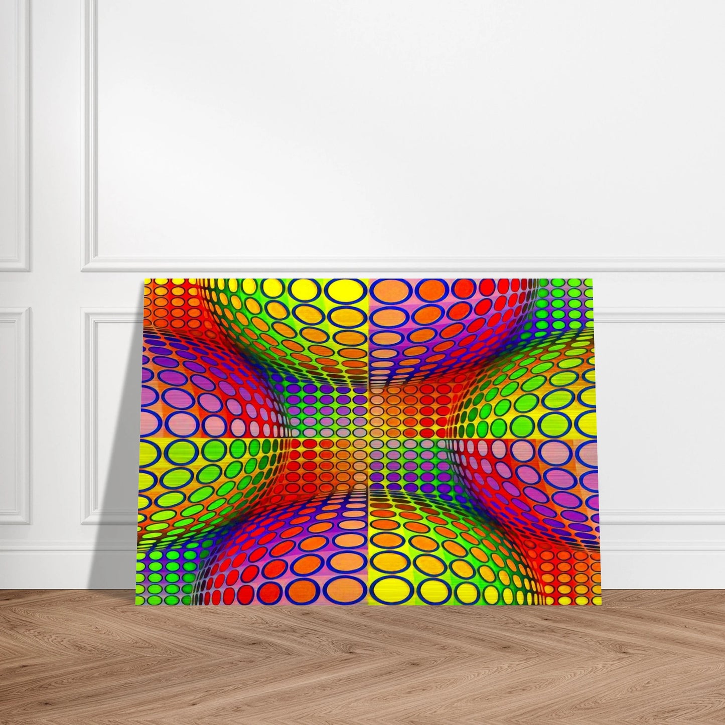 Vega-Lep - 1970 - Victor Vasarely Brushed Aluminum Print - 70x100 cm / 28x40 inches | Victor Vasarely Aluminum Print | Victor Vasarely Prints