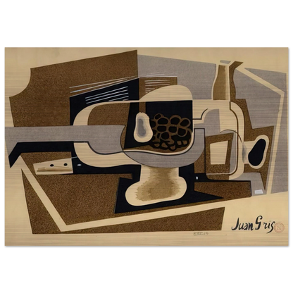 STILL LIFE 1922 - Juan Gris Brushed Aluminum Print - 70x100 cm / 28x40 inches | Juan Gris Aluminum Print | Juan Gris Prints