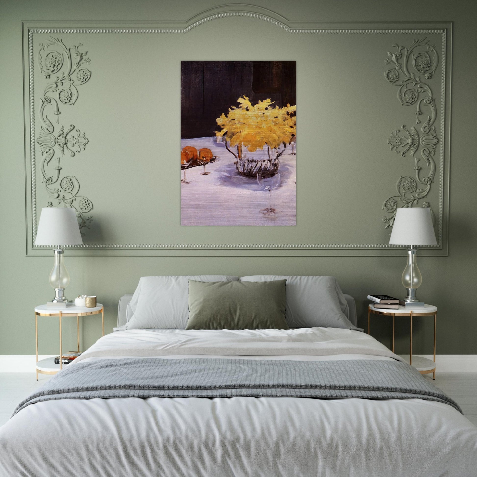 Still Life with Daffodils - John Singer Sargent Brushed Aluminum Print - 70x100 cm / 28x40 inches | John Singer Sargent Aluminum Print | John Singer Sargent Prints