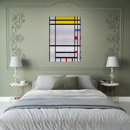 Place de la Concorde - Piet Mondrian Brushed Aluminum Print - 70x100 cm / 28x40 inches | Piet Mondrian Aluminum Print | Piet Mondrian Prints