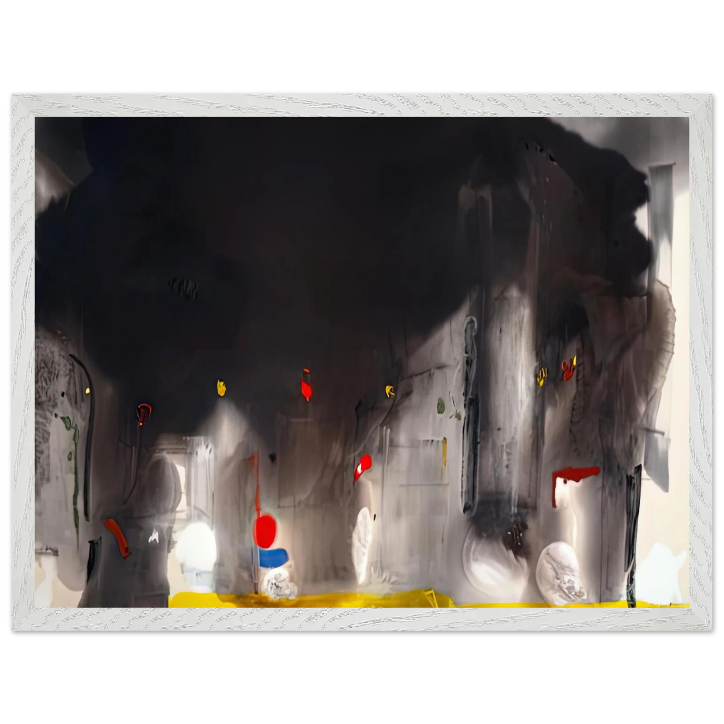 Helen Frankenthaler - Casanova, 1988- Wall Art - 30x40 cm / 12x16 inches - Premium Wooden Framed Poster With Fine Art Paper-canvas - Black frame