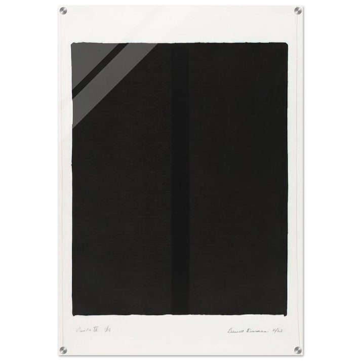 Canto IV - Barnett Newman Acrylic Print - 70x100 cm / 28x40″ inches | Barnett Newman Wall Art | Barnett Newman Prints