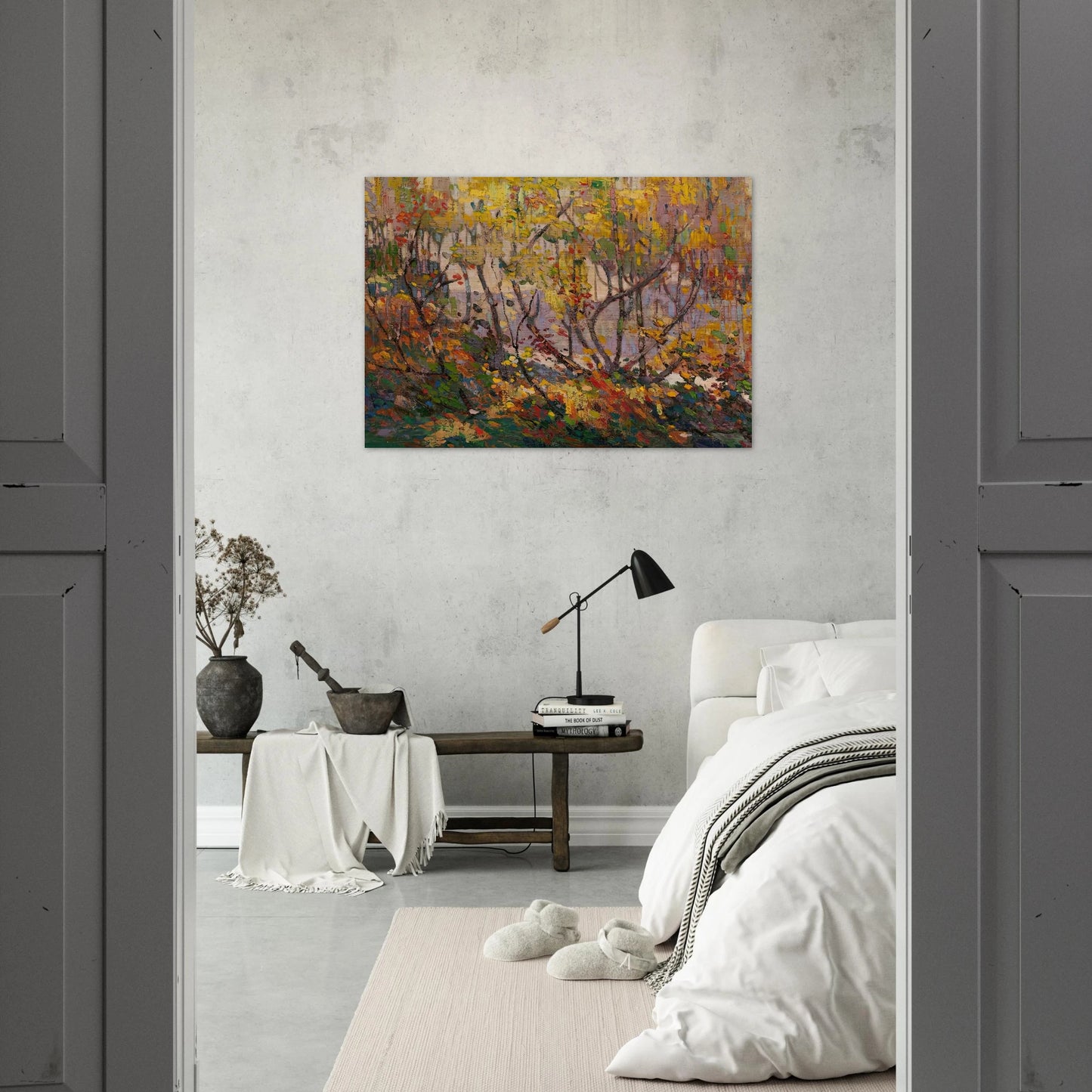 OPULENT OCTOBER 1916 - Tom Thomson Brushed Aluminum Print - 70x100 cm / 28x40 inches | Tom Thomson Aluminum Print | Tom Thomson Prints