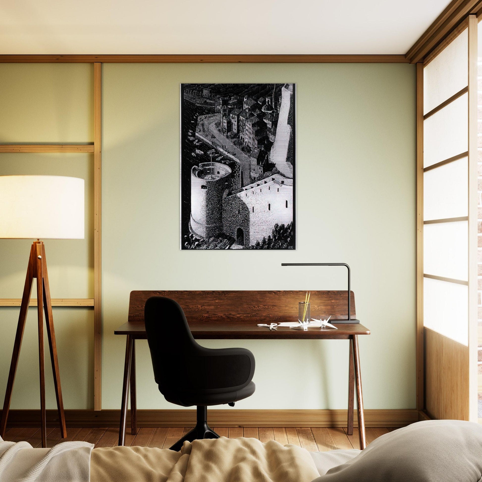 ESCHER (23) - MC Escher Brushed Aluminum Print - 70x100 cm / 28x40 inches | MC Escher Aluminum Print | MC Escher Prints