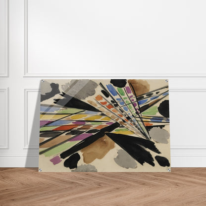 Diagonale - 1954 - Ernst Wilhelm Nay Acrylic Print - 70x100 cm / 28x40″ inches
