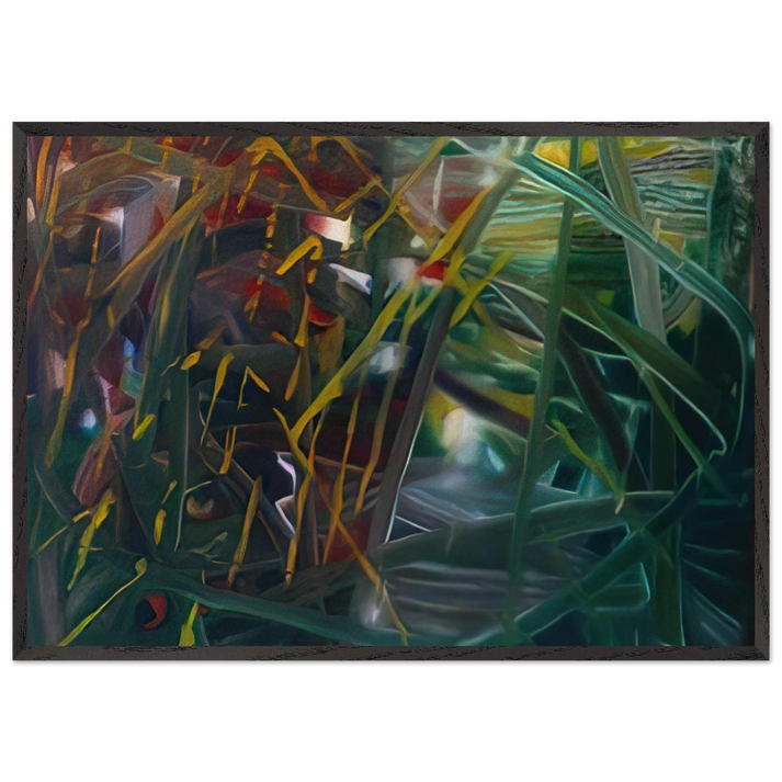 ABSTRACT PAINTING NO 439 - Gerhard Richter 70x100 cm / 28x40 inches Framed Art Print – Black Wooden Frame