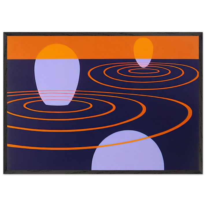 Transection I - 1971 - Clarence Holbrook Carter 70x100 cm / 28x40 inches Framed Art Print – Black Wooden Frame