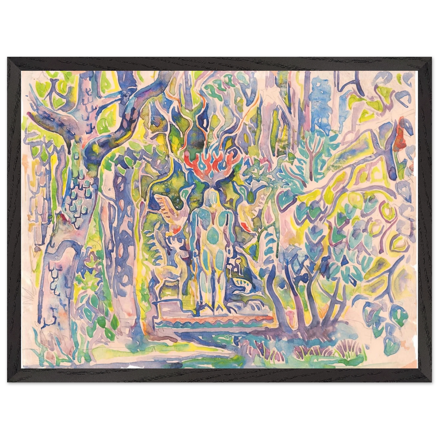 Walter Inglis Anderson - Walter Anderson Wall art - A2 (42 x 59.4  cm) - Premium Wooden Framed Poster With Fine Art Paper-canvas - White frame