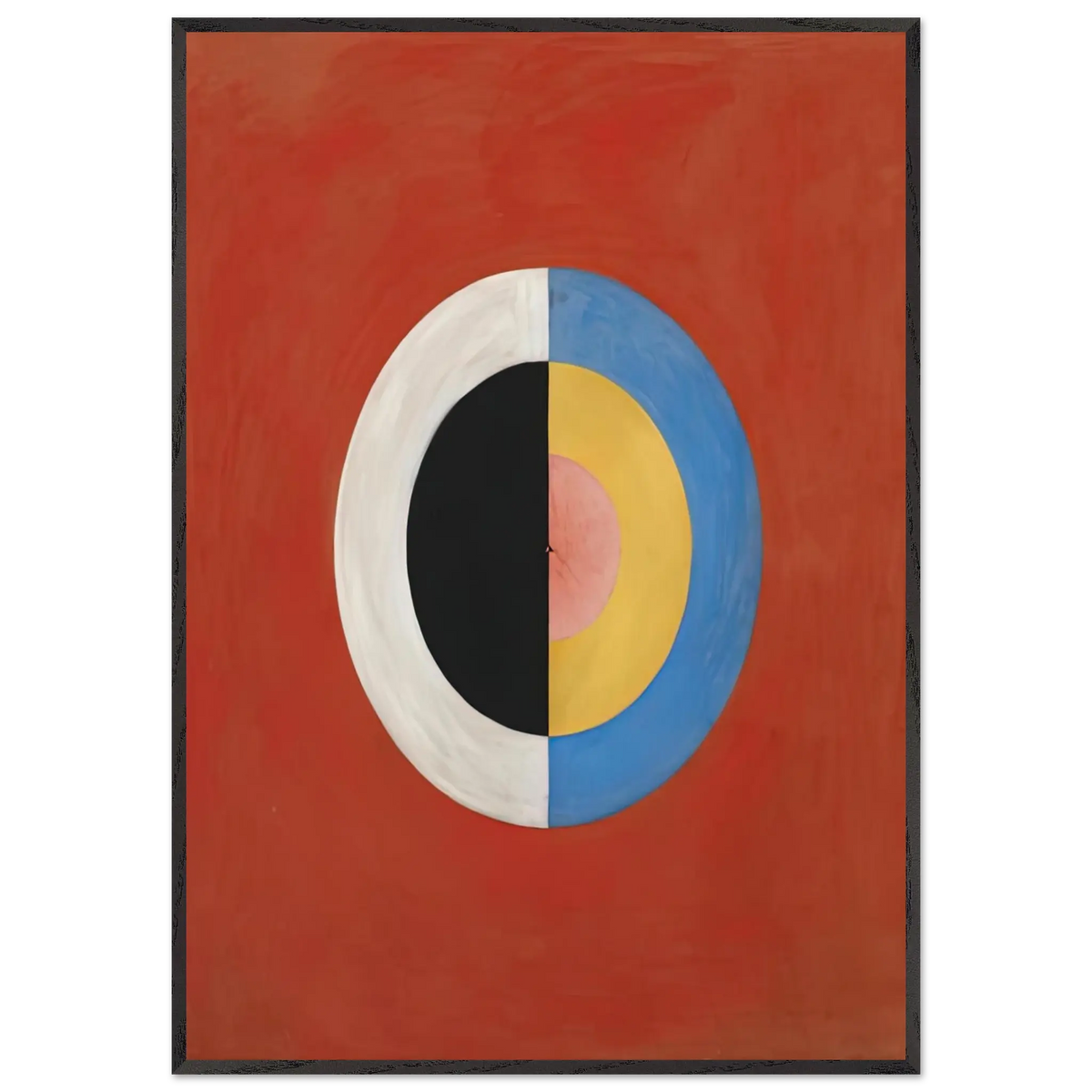 Hilma af Klint - THE SWAN NO 17 1915 0 Wall art - A1 (59.4 x 84.1  cm) - Premium Wooden Framed Poster With Fine Art Paper - White frame