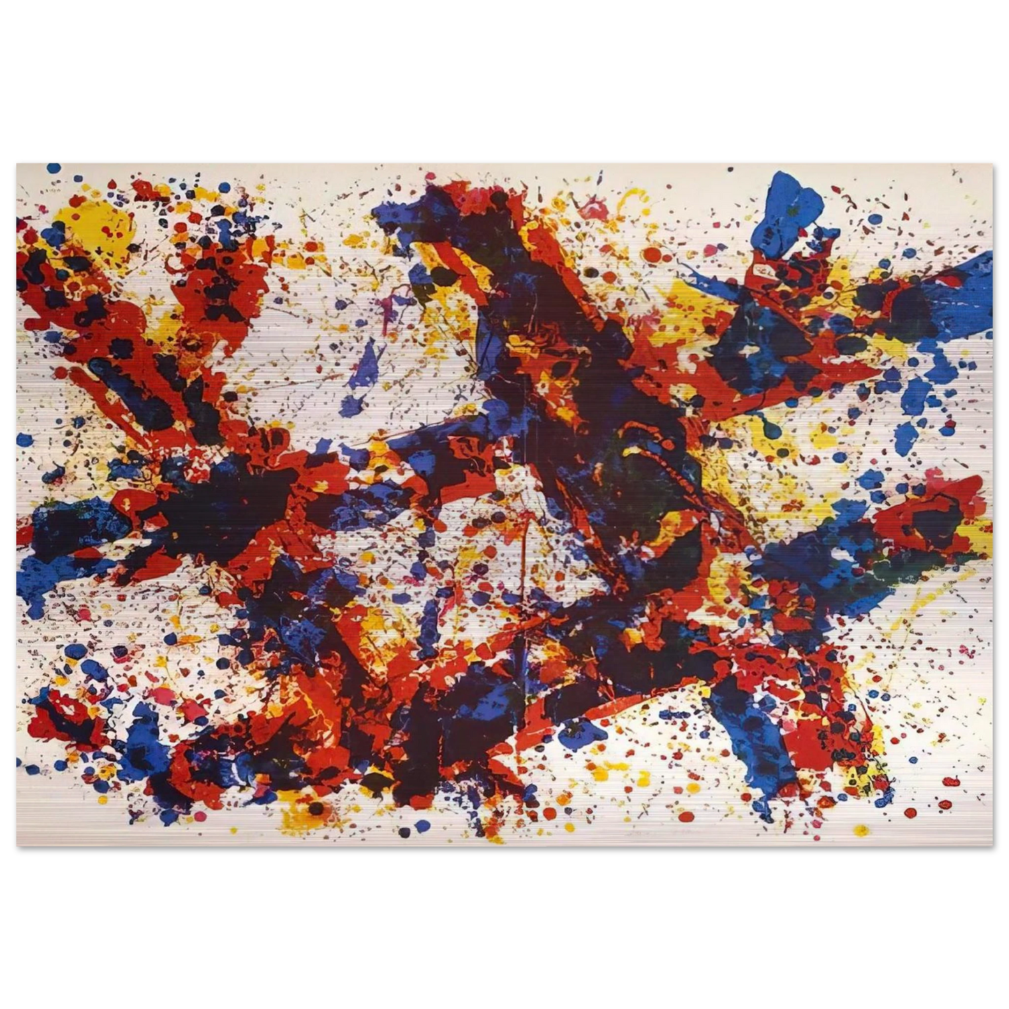 Firewood - Sam Francis Brushed Aluminum Print - 70x100 cm / 28x40 inches | Sam Francis Aluminum Print | Sam Francis Prints